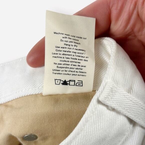 Rag & Bone Anna Full-Zip Front Frayed Denim Skirt Size 26 - Picture 7 of 10